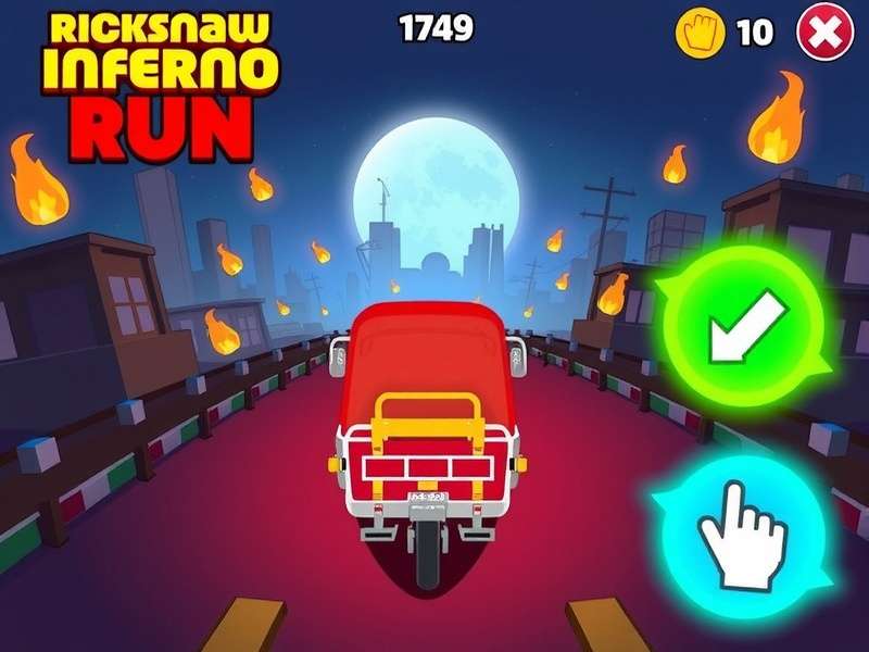 Rickshaw Inferno Run Game Screenshot